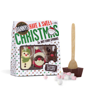 DANNY'S Christmas Friends Hot Chocolate Spoons Triple Pack - 3 x 62g - DANNY'S CHOCOLATES