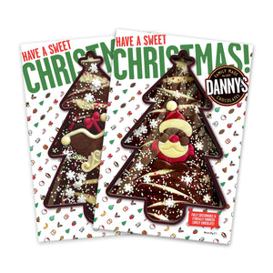 DANNY's XL Christmas Snowflake Slabs with characters  2 x 175g - DANNY'S CHOCOLATES