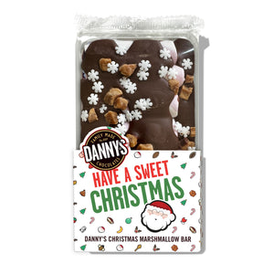 DANNY'S LARGE CHRISTMAS MARSHMALLOW BARS - 6 Fluffy Marshmallows Covered In Mighty Milk Chocolate Bars in Gift Pack 2 x 150g - DANNY'S CHOCOLATES