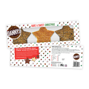 DANNY'S CHRISTMAS STARS - Solid Milk & White Chocolate Christmas Stars Bundle 2 x 120g - DANNY'S CHOCOLATES